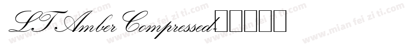 LT Amber Compressed字体转换